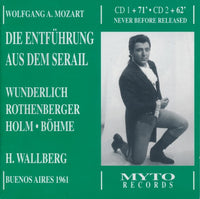 Wolfgang A. Mozart: Die Entfuhrung Aus Dem Serail 2-Disc Set