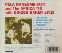 Fela Ransome-Kuti And The Africa '70 With Ginger Baker: Live!