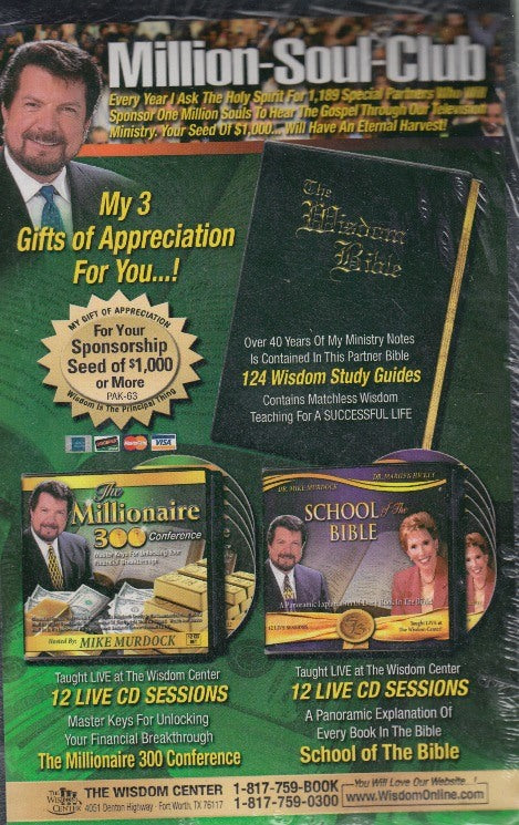 The Wisdom Bible / The Millionaire 300 Conference / School Of The Bible 24-Disc Set w/ The Wisdom Bible Book