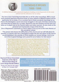 The Growth Of The Early Church: A Retreat Led By Raymond E Brown Part One Incomplete 6-Disc Set