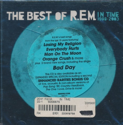R.E.M.: In Time: The Best Of R.E.M. 1988-2003 w/ Hype Sticker & Cracked Case