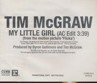 Tim McGraw: My Little Girl Promo w/ Back Artwork