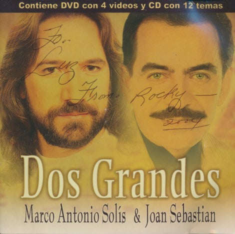 Marco Antonio Solis & Joan Sebastian: Dos Grandes 2-Disc Set w/ Writing On Artwork