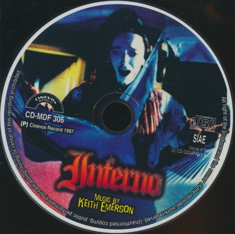 Inferno: The Complete Original Motion Picture Soundtrack Recording w/ No Artwork