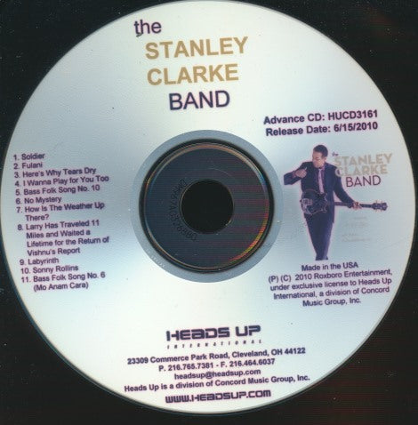 The Stanley Clarke Band: The Stanley Clarke Band Advance Promo w/ No Artwork