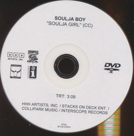 Soulja Boy: Soulja Girl Promo w/ No Artwork