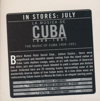 La Musica De Cuba 1909-1951 Promo