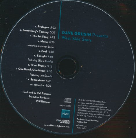 Dave Grusin: West Side Story Advance Promo w/ No Artwork