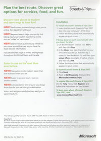 Microsoft Streets & Trips 2007 w/ Manual - NeverDieMedia