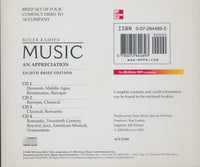 Roger Kamien: Music: An Appreciation 8e 4-Disc Set