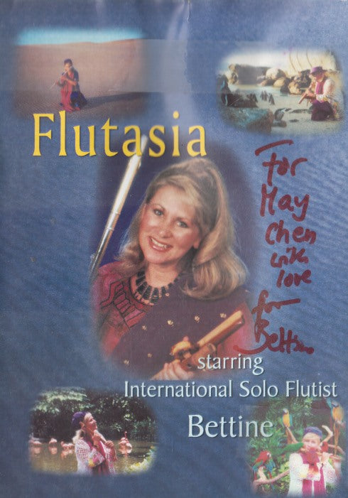 Flutasia Starring International Solo Flutist Bettine Signed