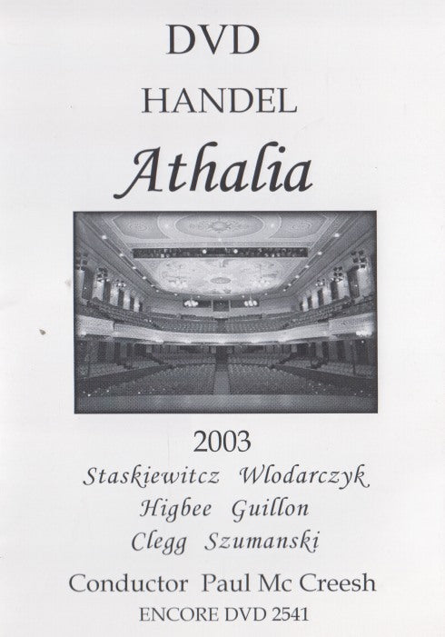 Handel: Athalia 2003
