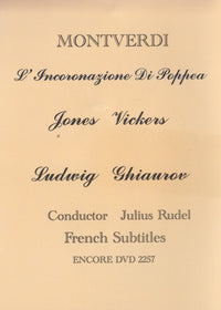 Monteverdi: L'Incoronazione Di Poppea: Paris 1974
