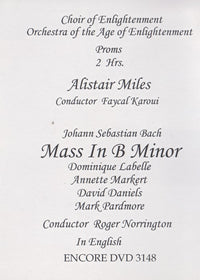 Mass In B Minor: Choir Of Enlightenment / Orchestra Of The Age Of Enlightenment Proms