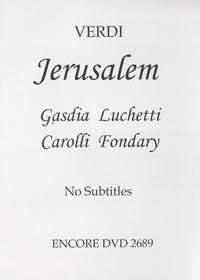 Verdi: Jerusalem: Paris 1984