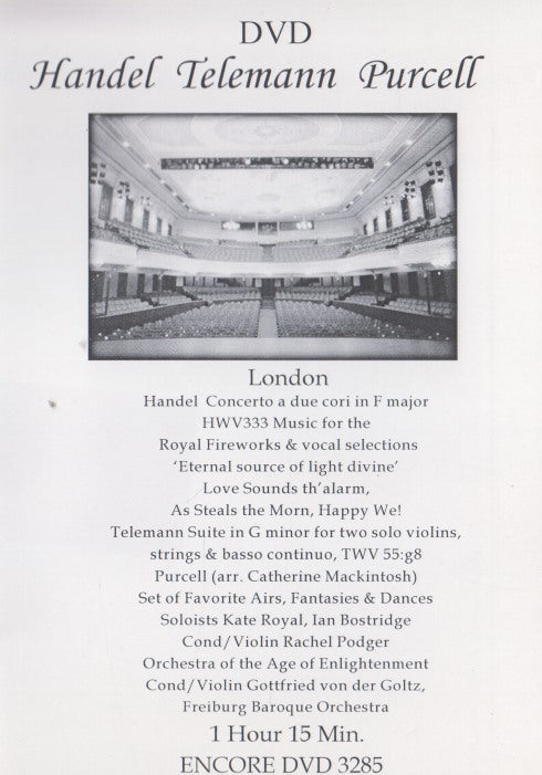 Handel Telemann Purcell: London