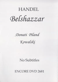 Handel: Belshazzar: Hamburg