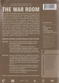 The War Room The Criterion Collection 2-Disc Set w/ Booklet