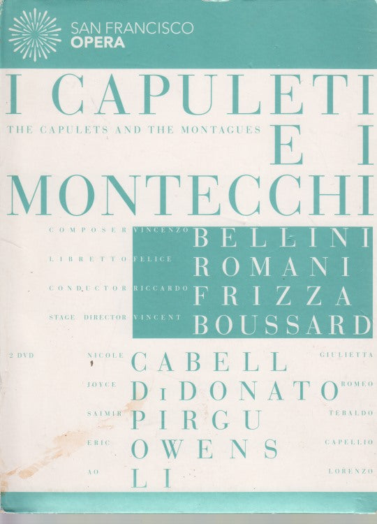 I Capuleti E I Montecchi 2-Disc Set w/ Booklet