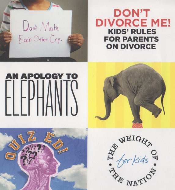 Don't Divorce Me! Kids' Rules For Parents On Divorce / An Apology To Elephants + FYC