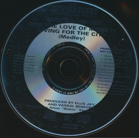 Troop / Levert Featuring Rap By Queen Latifah: For The Love Of Money / Living For The City (Medley) 4-Track Promo w/ Back Artwork