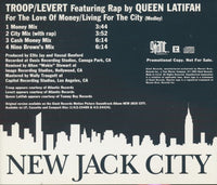 Troop / Levert Featuring Rap By Queen Latifah: For The Love Of Money / Living For The City (Medley) 4-Track Promo w/ Back Artwork
