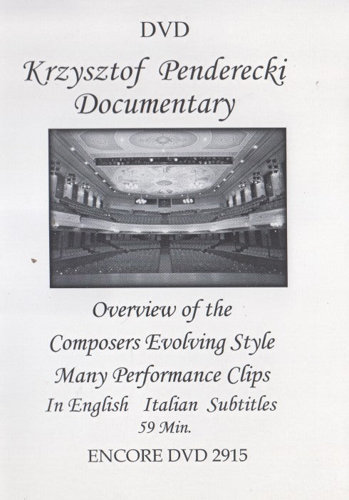 Krzysztof Penderecki Documentary