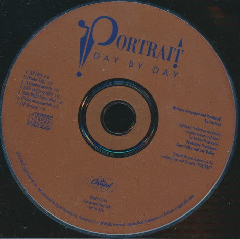 Portrait: Day By Day 7-Track Promo w/ Back Artwork