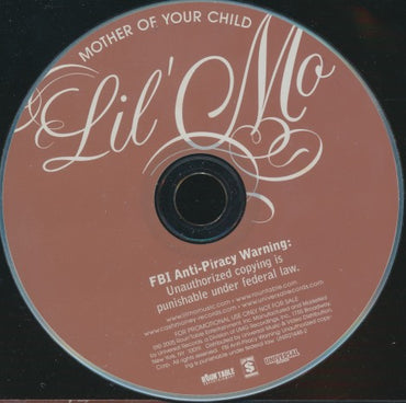 Lil' Mo: Mother Of Your Child 5-Track Promo w/ Back Artwork