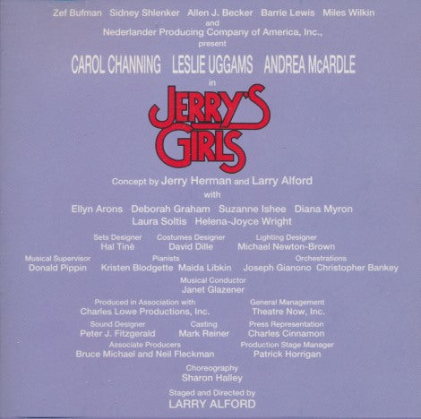 Jerry's Girls: Original Cast Recording 1999 2-Disc Set