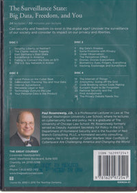The Great Courses: The Surveillance State: Big Data, Freedom, And You 4-Disc Set w/ Course GuideBook