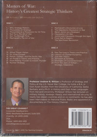 The Great Courses: Masters Of War: History's Greatest Strategic Thinkers 4-Disc Set w/ Course Guidebook