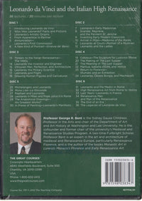 The Great Courses: Leonardo Da Vinci And The Italian High Renaissance 6-Disc Set w/ Course Guidebook