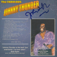 Johnny Thunder: The Fabulous Signed w/ Sticker On Artwork