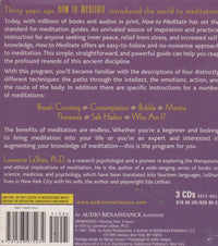 How To Meditate Unabridged 3-Disc Set