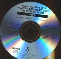 Selections From OCP's 2018 Today's Missal/Music Issue And Breaking Bread 2-Disc Set w/ No Artwork