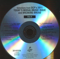 Selections From OCP's 2011 Today's Missal/Music Issue And Breaking Bread 2-Disc Set w/ No Artwork