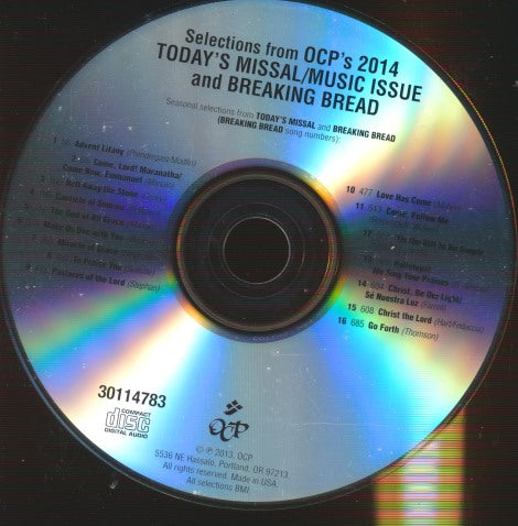 Selections From OCP's 2014 Today's Missal/Music Issue And Breaking Bread w/ No Artwork