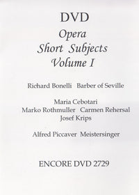 Opera Short Subjects Volume I