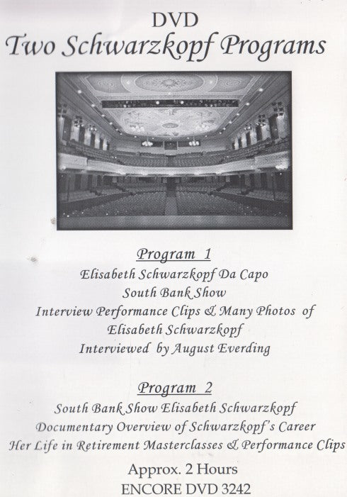 Two Schwarzkopf Programs