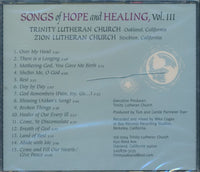 Trinity Lutheran Church & Zion Lutheran Church: Songs Of Hope And Healing Vol. III w/ Cracked Case