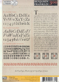 Benjamin Franklin's Caslon Font Set