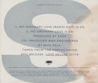 Sade: No Ordinary Love 2-Track Promo w/ Water Damaged Artwork