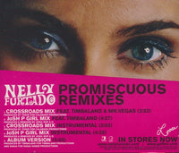 Nelly Furtado: Promiscuous Remixes 5-Track Promo w/ Back Artwork