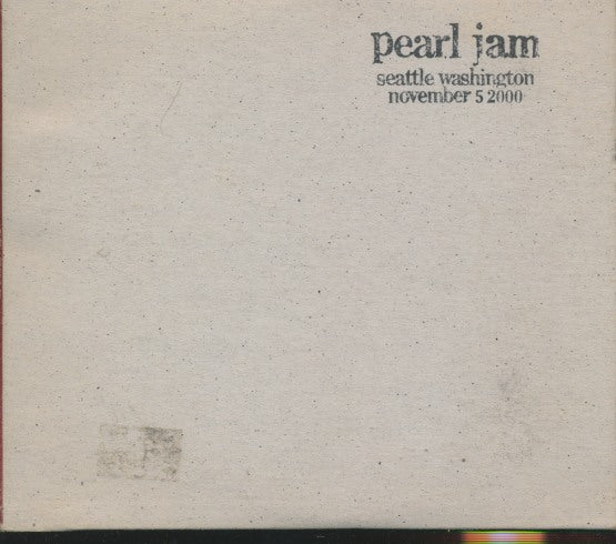 Pearl Jam: Seattle, Washington: November 5, 2000 2-Disc Set