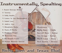 Ricky Boen And Texas Mud: Instrumentally Speaking Signed