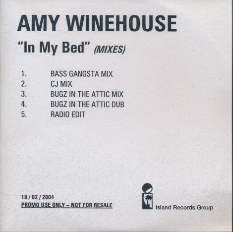 Amy Winehouse: In My Bed 5-Track Promo w/ Front Artwork