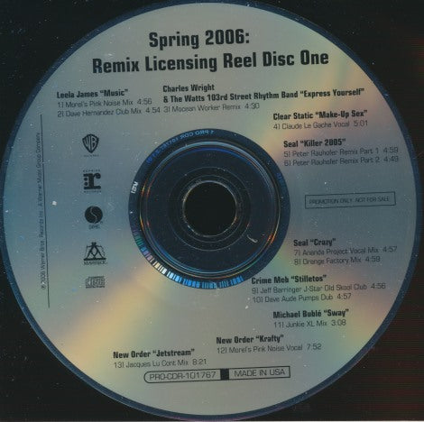 Warner Bros. Spring 2006: Remix Licensing Reel Promo 2-Disc Set