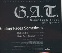 Gangstas & Thugs: G.A.T.: Smiling Faces Sometimes 2-Track Promo w/ Back Artwork