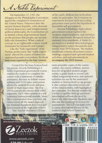 A Noble Experiment: The History And Nature Of The American Government: Teacher Resource